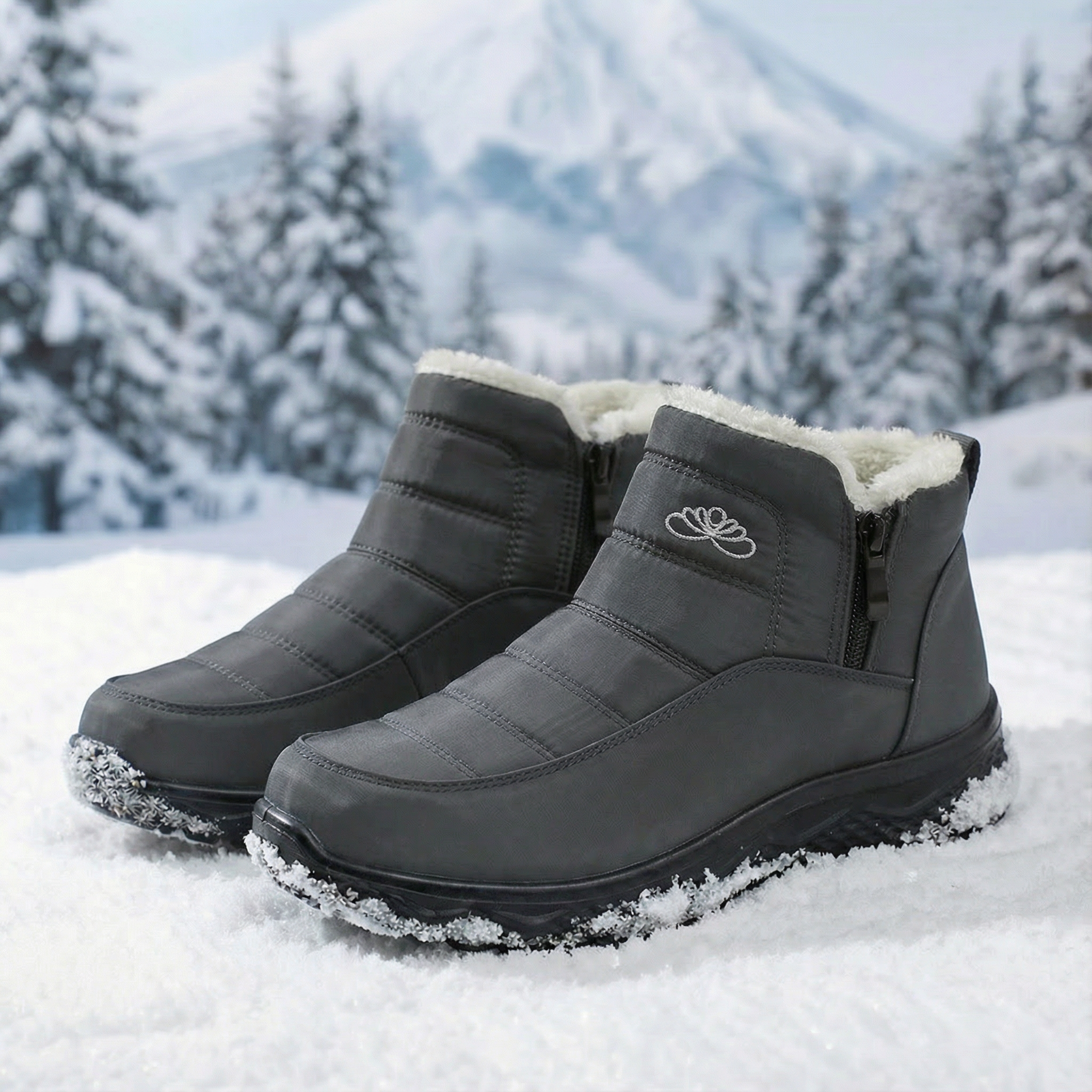Oravellivra - Bottes de Confort en Polaire Basses