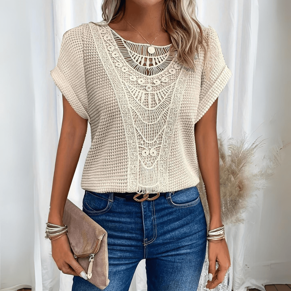 Aina™ - Blouse élégante style Ibiza