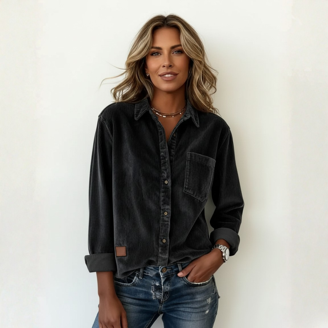 Elivianne - Une chemise en velours côtelé qui fonctionne à merveille