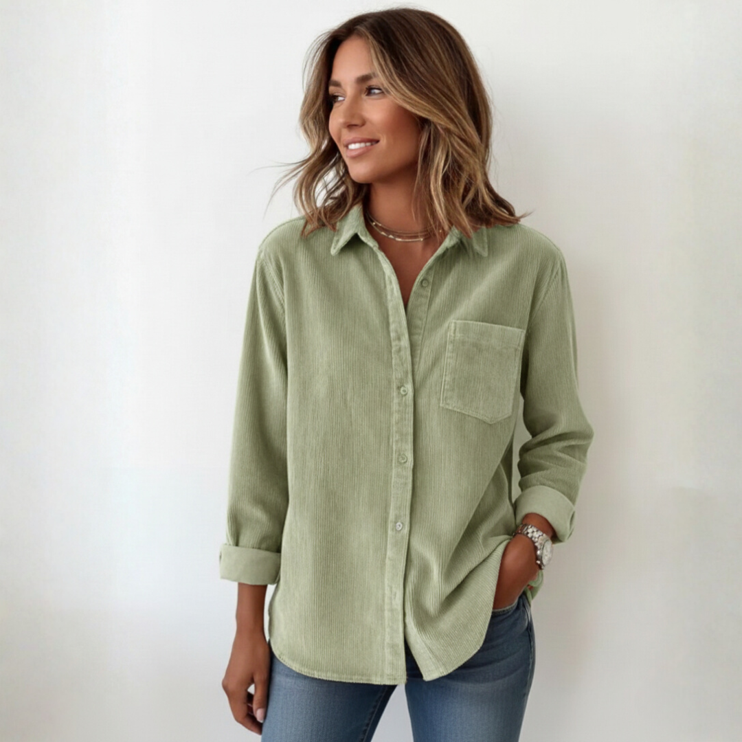 Elivianne - Une chemise en velours côtelé qui fonctionne à merveille