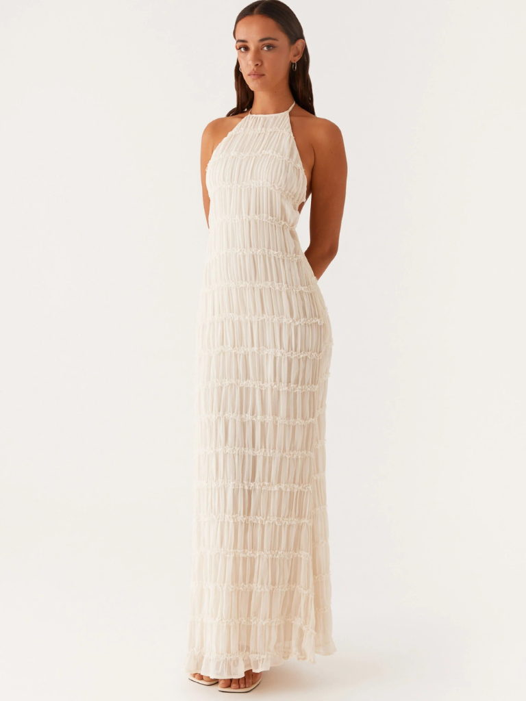 Olga™ - Robe Longue à Décolleté Halter