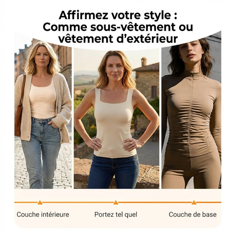 Primrose™ - Débardeur Thermique Femme avec Soutien Intégré