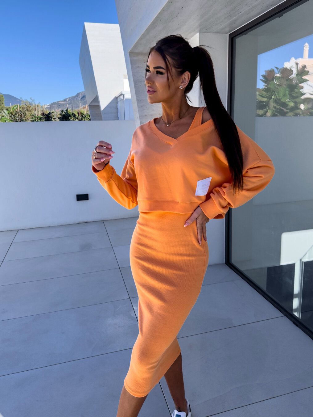 Alexis™ - Ensemble robe sweat décontractée
