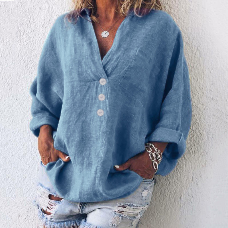 Maeve™ - Pull Élégant en Coton et Lin