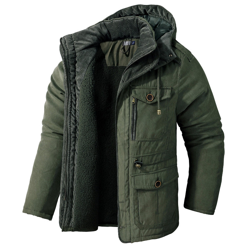 Florian - Parka homme chaude avec capuche amovible