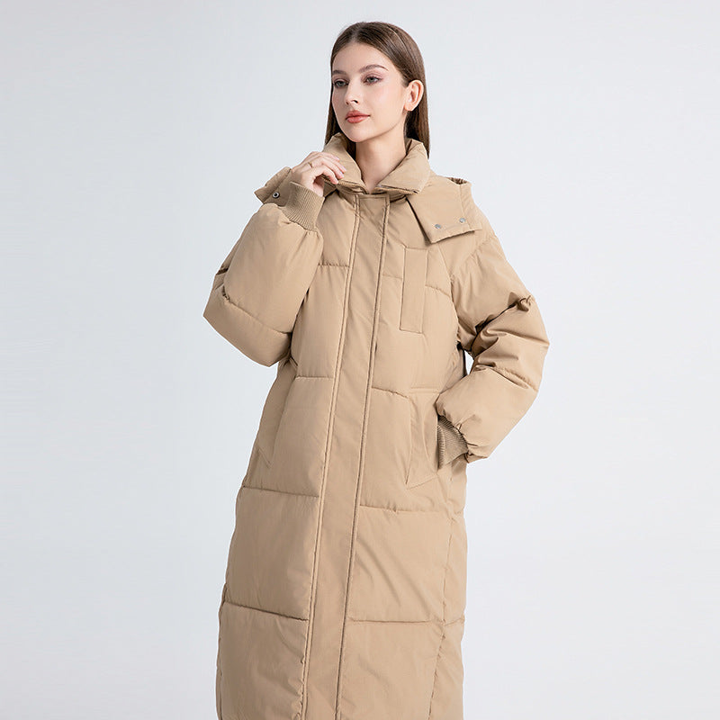 Aurelina - Manteau Long Matelassé Hiver Élégant