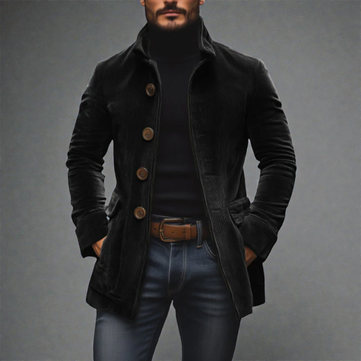 Carel - Veste En Velours Côtelé Homme Élégance Intemporelle