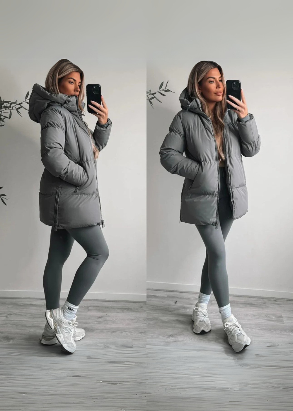 Eléonore™ - Veste Quilted Mi-Longue pour Femme