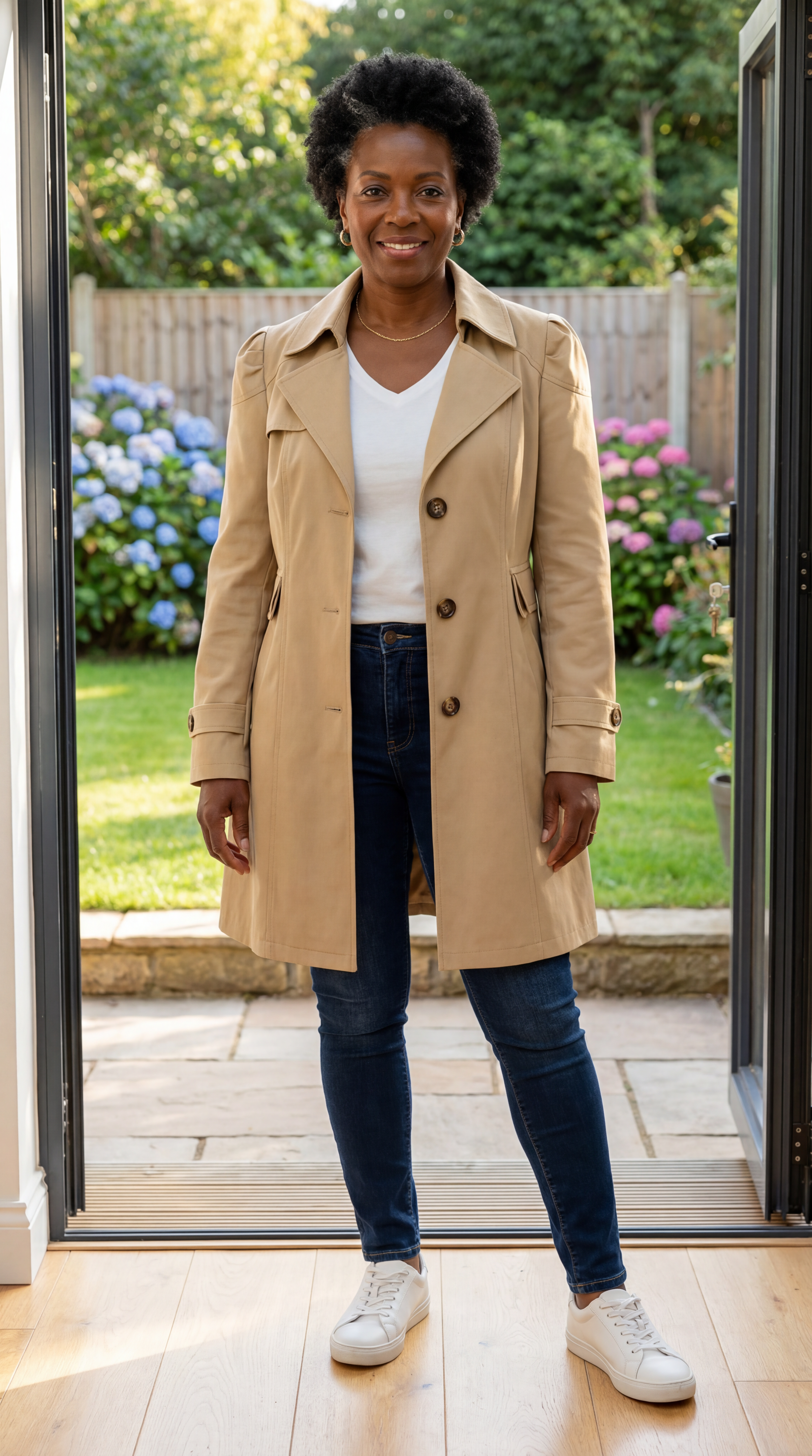 Glyorae™ - Manteau trench femme élégant coupe ajustée style classique intemporel