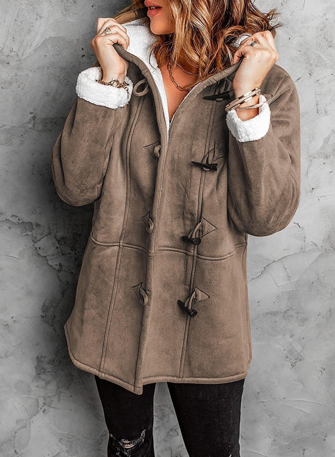 Ismira™ - Veste d’hiver chaude avec doublure en sherpa et capuche