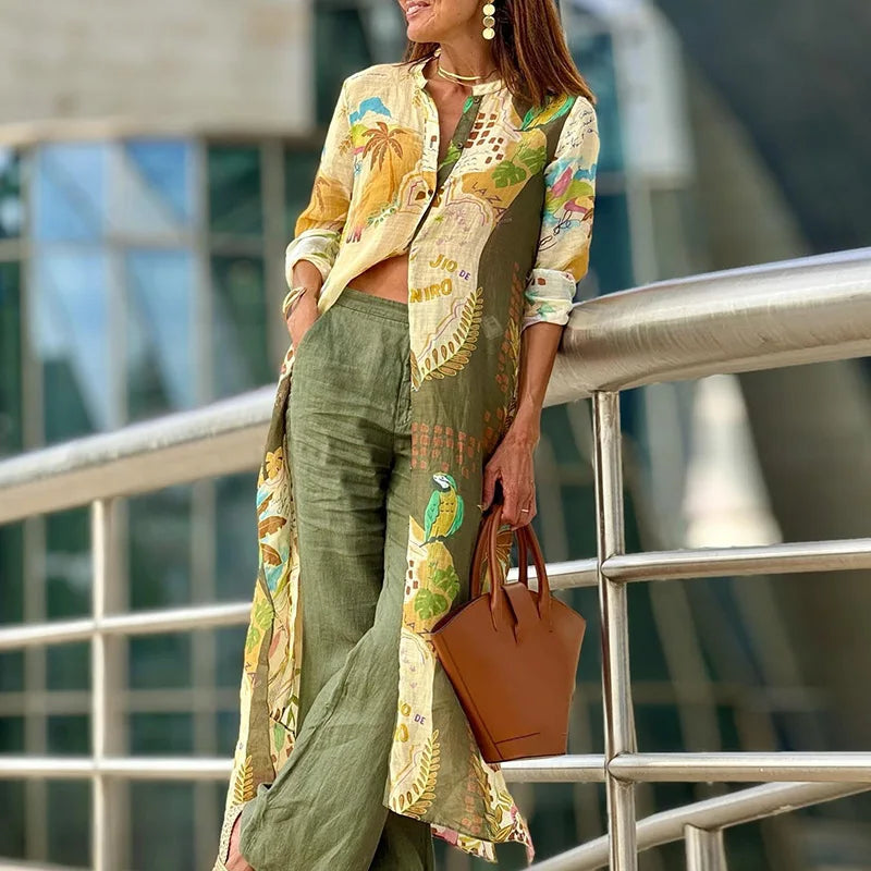 Galina™ - Ensemble en lin pour femme