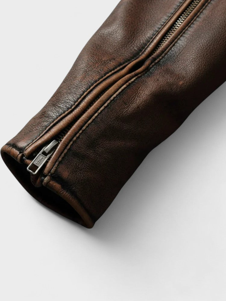 Xavier™ - Blouson Vintage en Cuir Homme