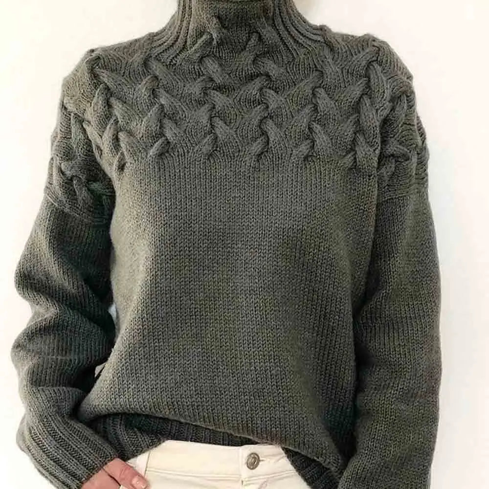 Jehanne™ - Pull Col Roulé Élégant