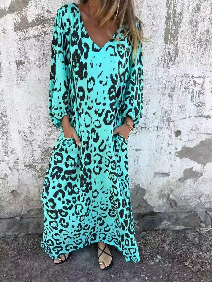 Gisela™ - Robe Léopard Safari Chic Élégante et Audacieuse