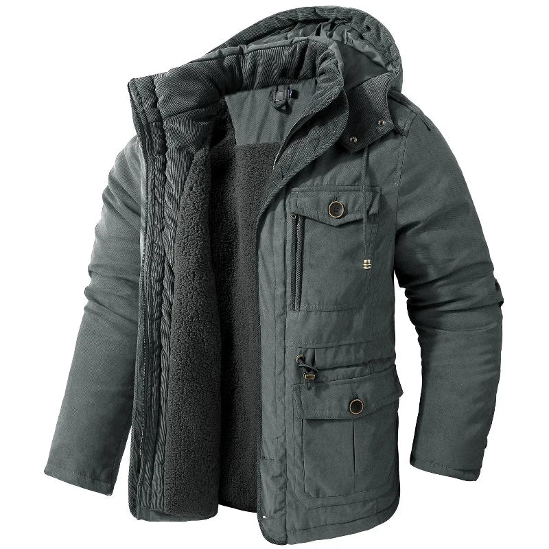 Florian - Parka homme chaude avec capuche amovible