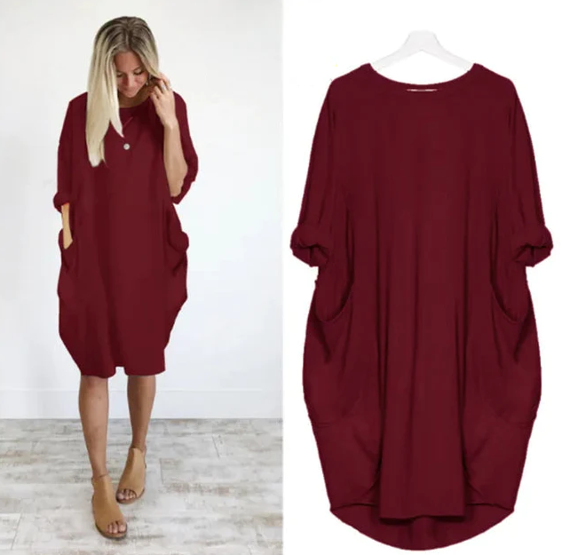 Axelle™ - Robe Confortable avec Poches