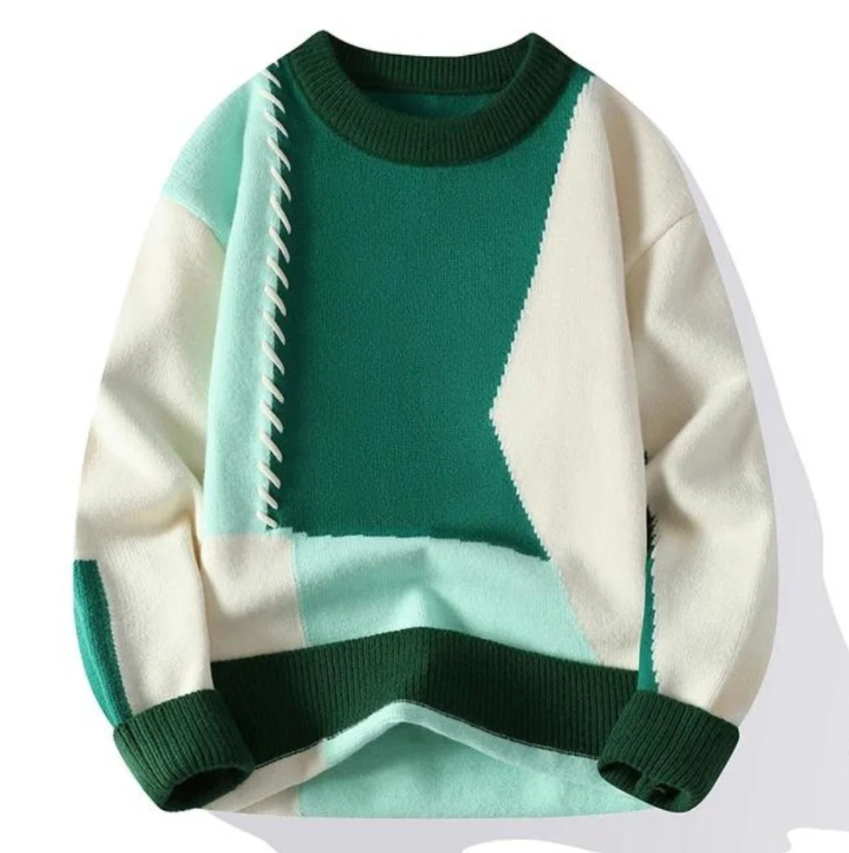 Jacqui™ - Pull Patchwork Moderne et Confortable