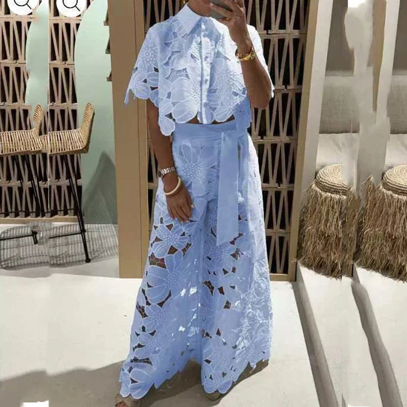 Raïssa™ - Ensemble en Dentelle Femme à Découpes - 2 Pièces