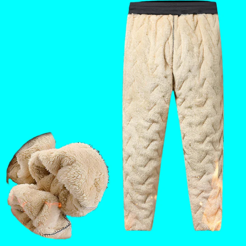Annika™ - Pantalon de survêtement en laine d'agneau chaud et coupe-vent