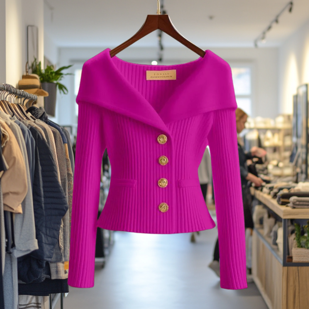 Loreta™ - Tricot-jacket Luxueux