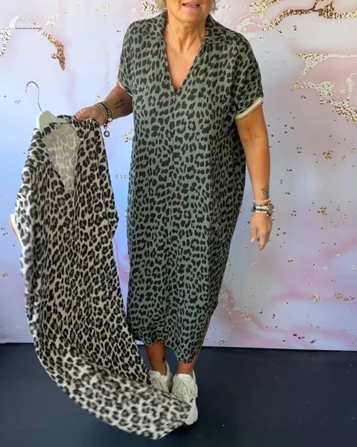 Jaya™ - Robe Léopard Élégante