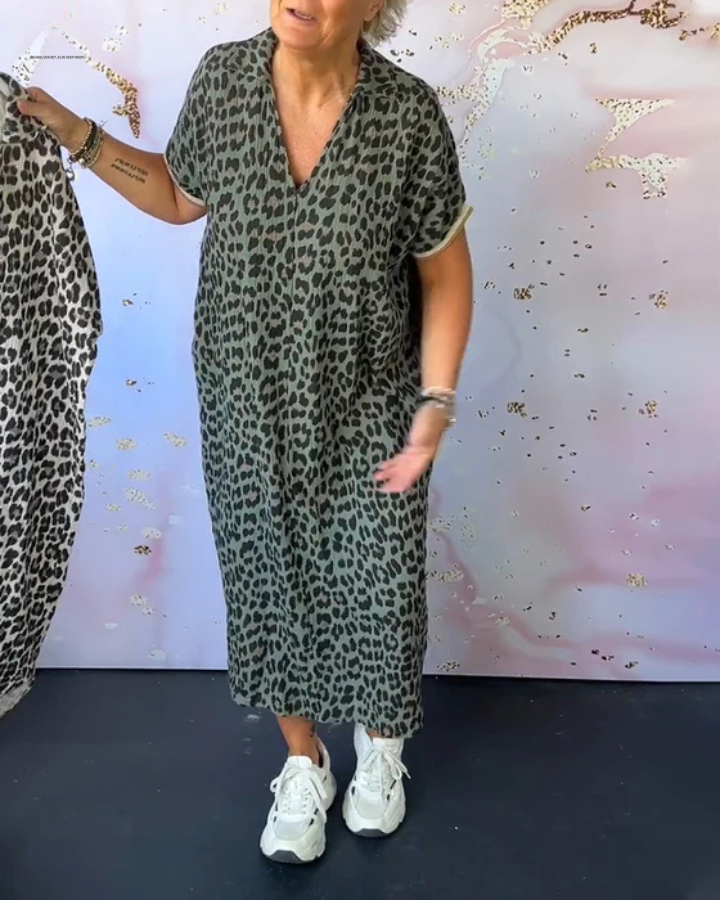 Jaya™ - Robe Léopard Élégante