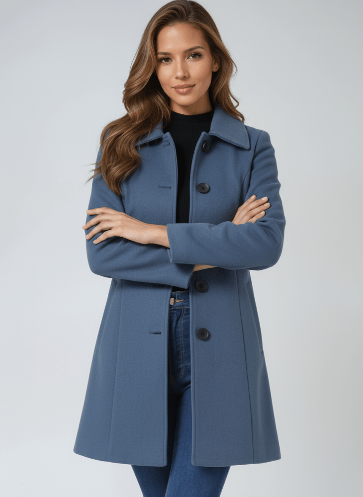 Ceralissea - Manteau d’hiver pour femme à un bouton