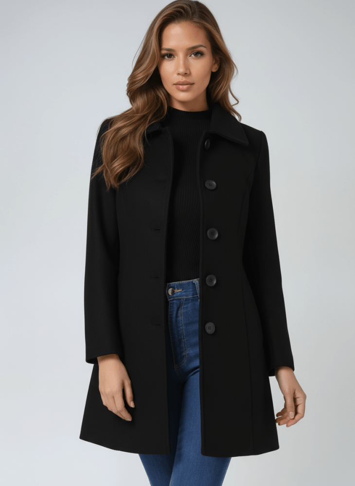 Ceralissea - Manteau d’hiver pour femme à un bouton