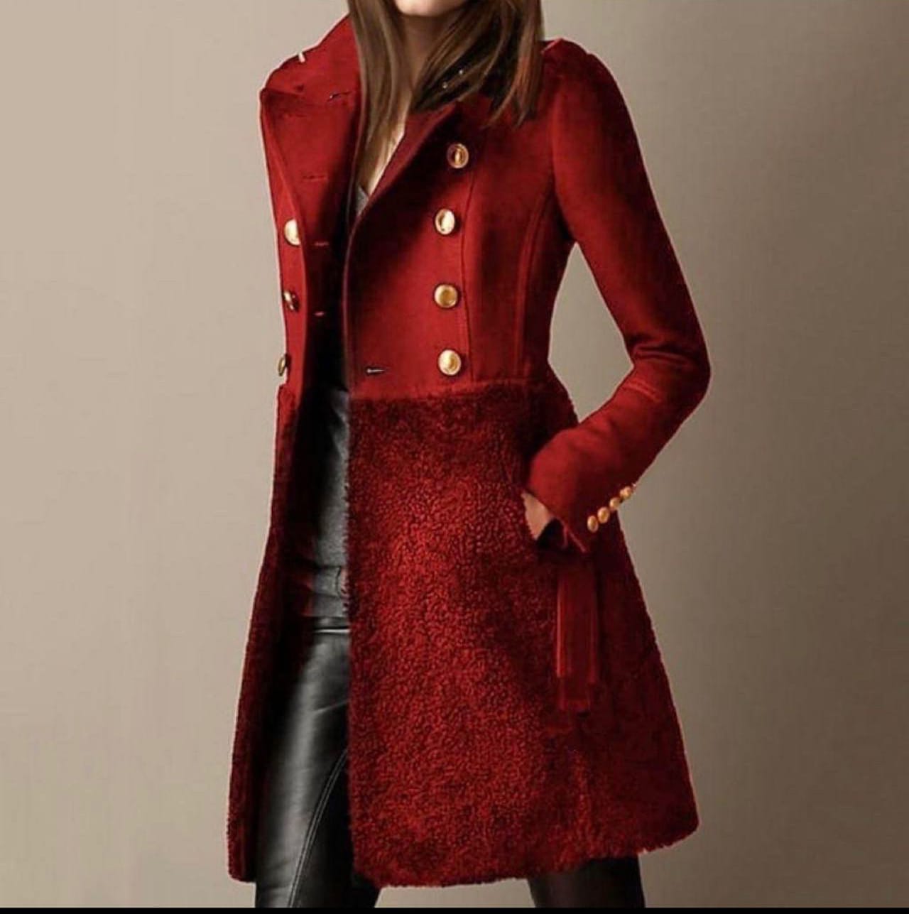 Pavielle - Manteau d’Hiver Élégant à Double Boutonnage avec Poches