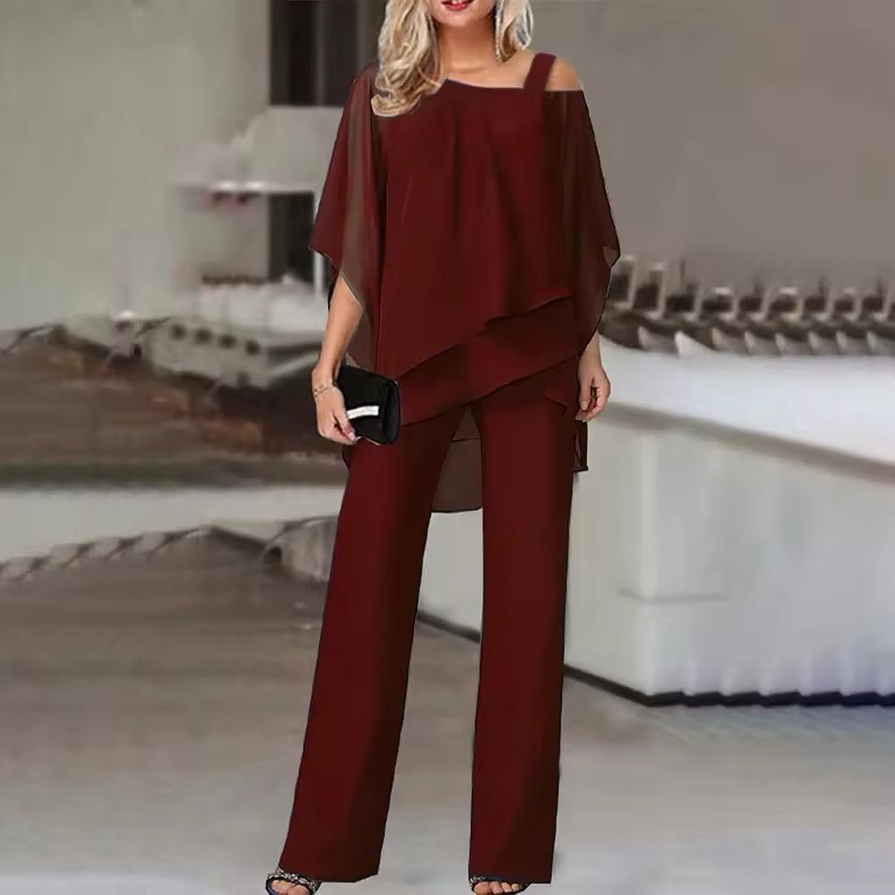 Roselina™ - Ensemble élégant deux pièces avec haut et pantalon