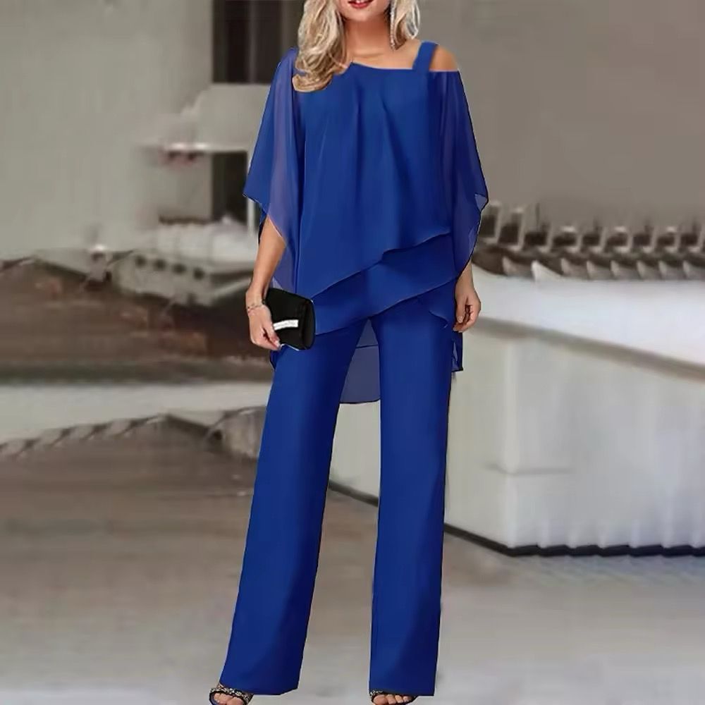 Roselina™ - Ensemble élégant deux pièces avec haut et pantalon