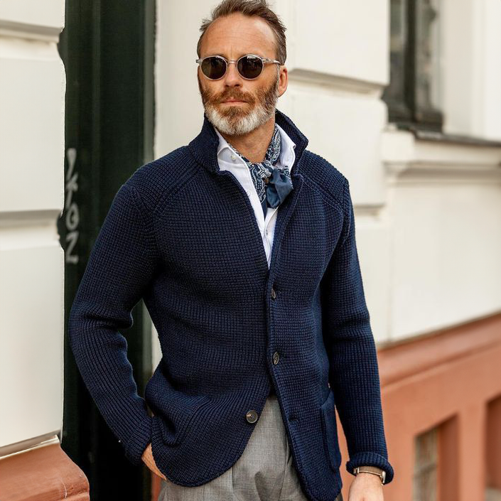 Arnaud™ - Cardigan Homme Style Rétro Militaire