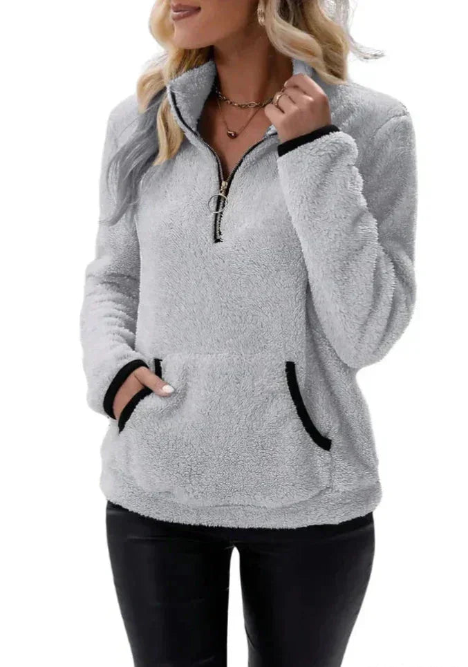Bénédicte™ - Pull Sherpa Doux et Confortable