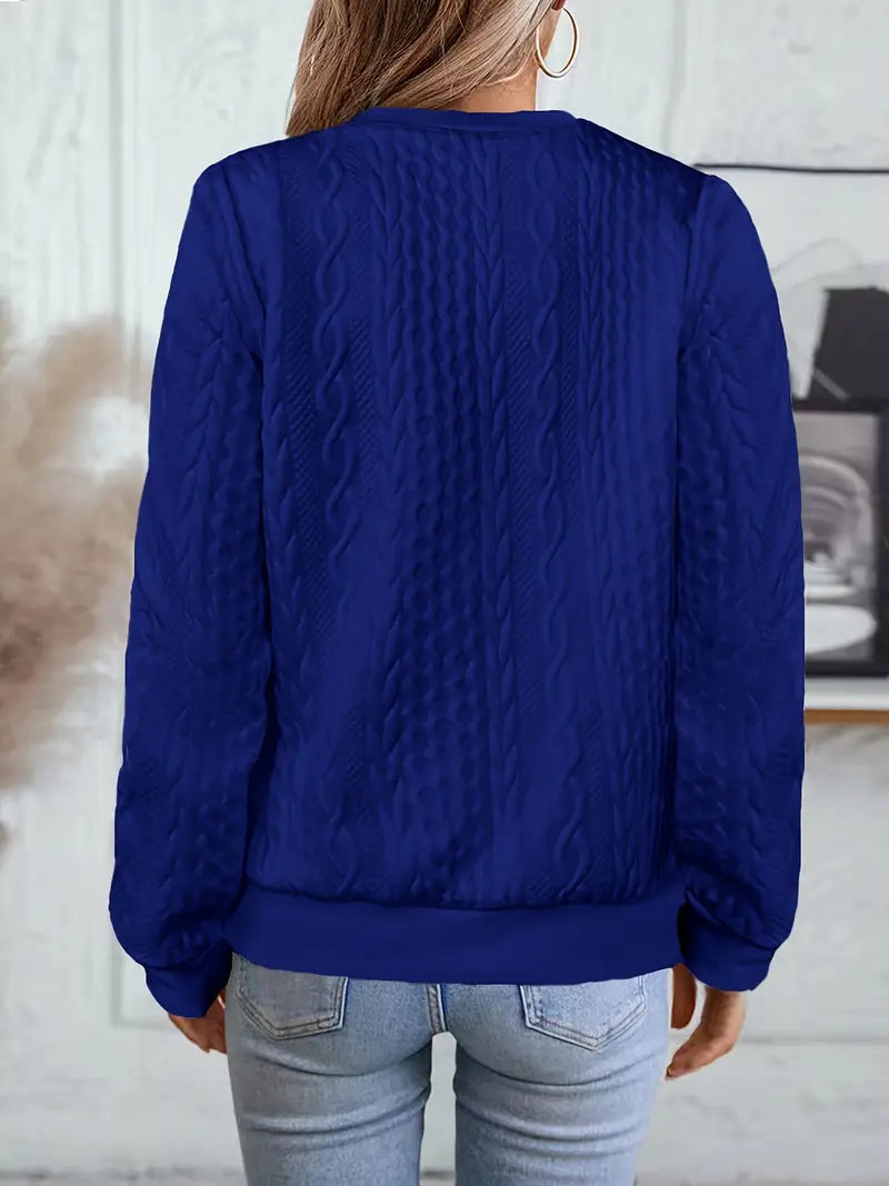 Elanisse™ - Veste Casual Femme à Col Baseball, Fermeture Éclair, Tissu Texturé
