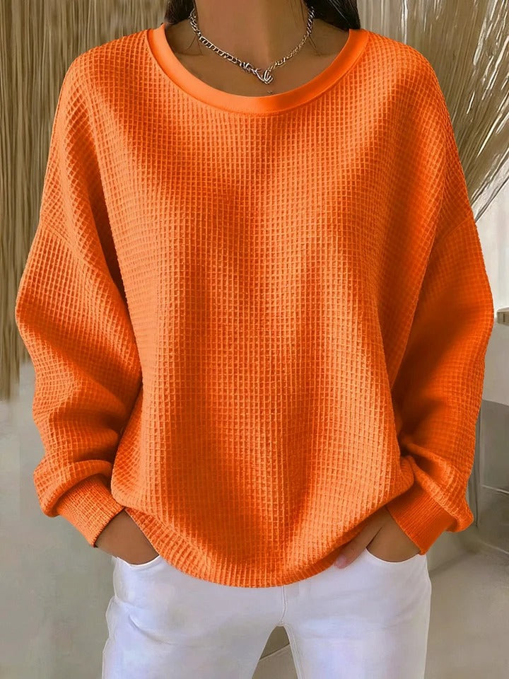 Rhosavienne – Pull Texturé Doux au Confort Enveloppant