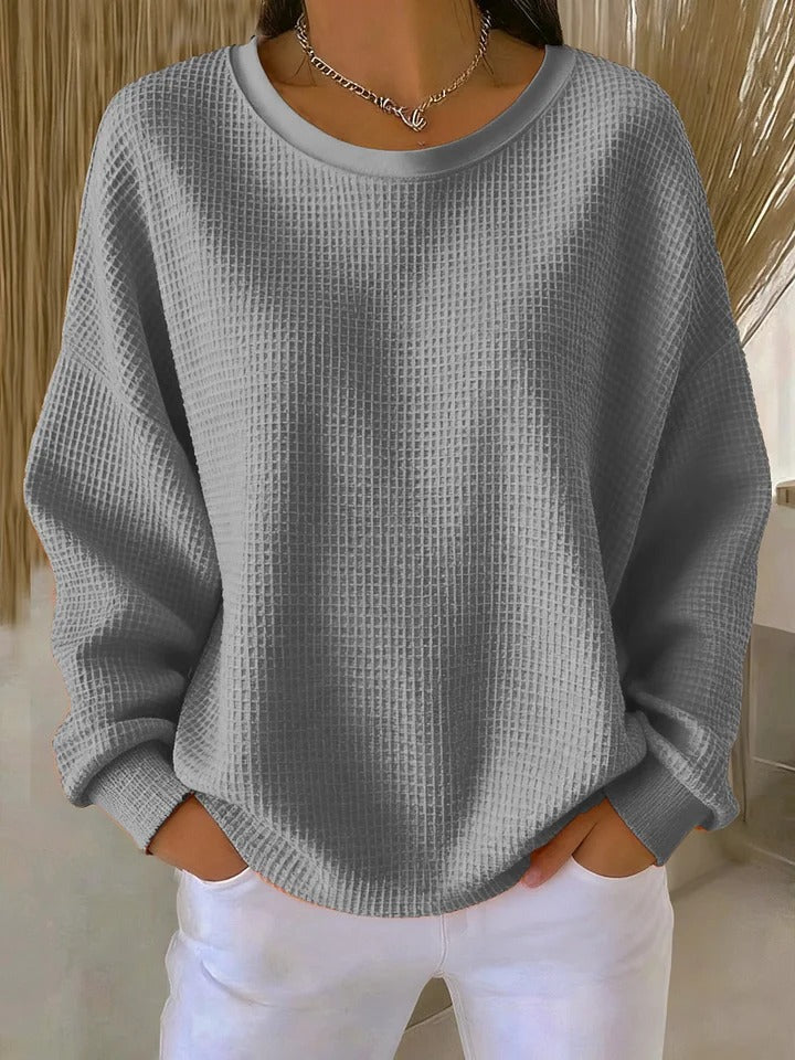 Rhosavienne – Pull Texturé Doux au Confort Enveloppant