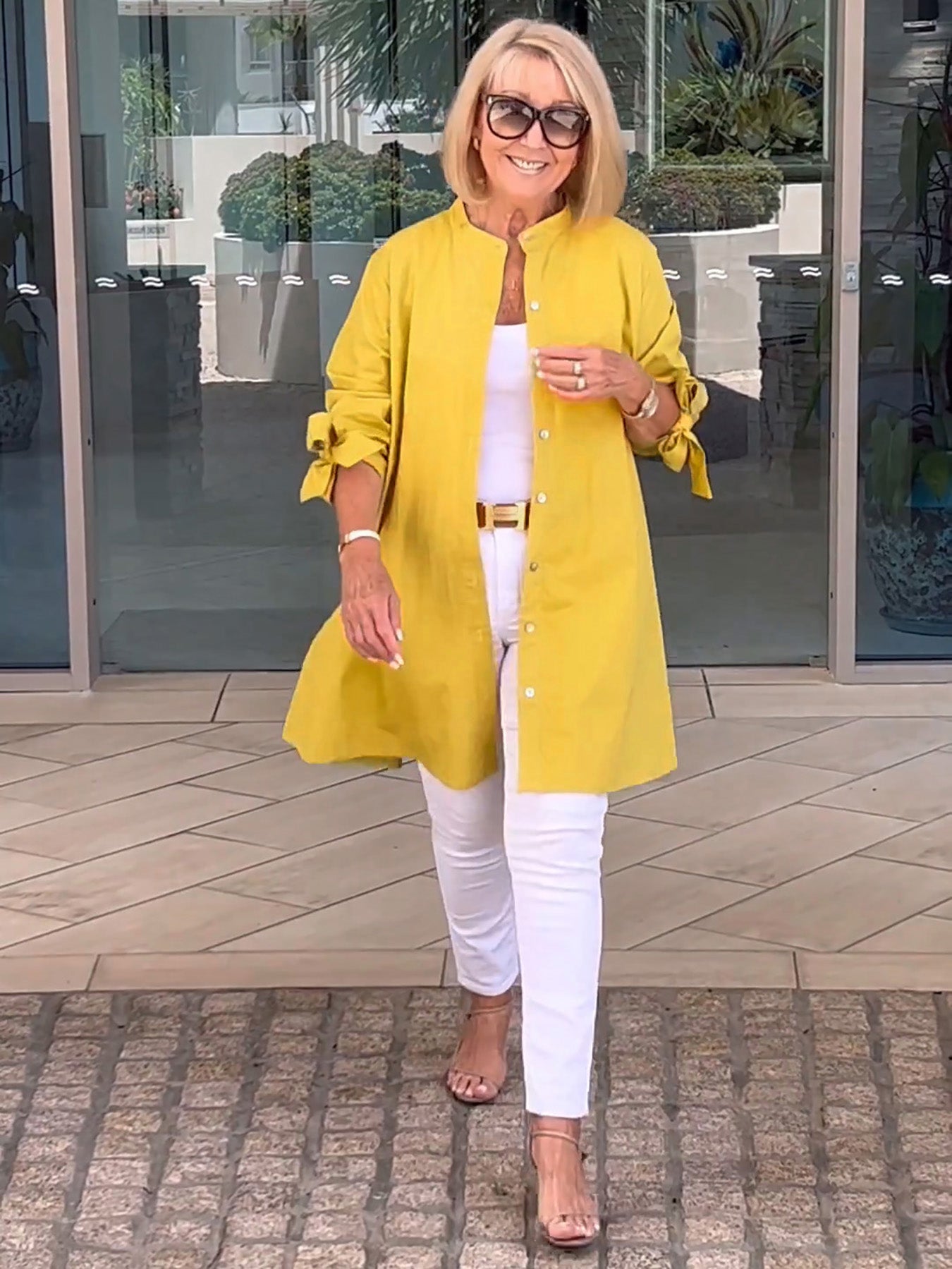 Liora™ - Veste Chemise Longue Boutonnée en Coton (Aujourd'hui seulement : 1 acheté = 1 offert !)