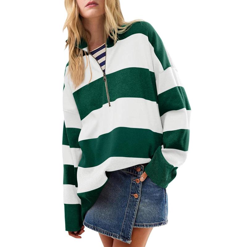 Dorelisse - Pull Oversize à Col Roulé avec Demi-Fermeture Éclair