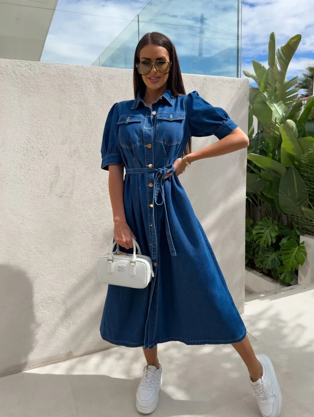 Daphne™ - Robe en denim Sunshine