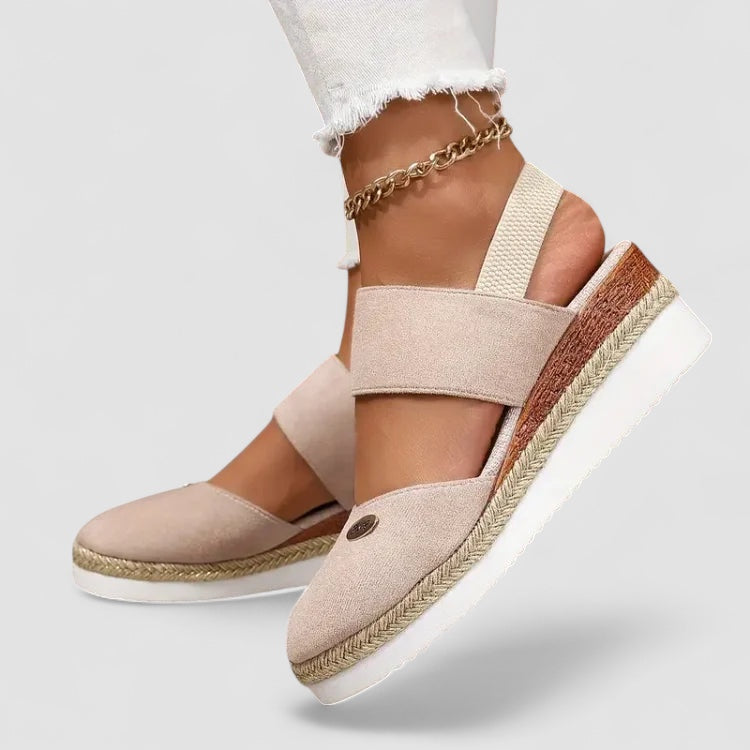 Lioraelle™ - Sandales Orthopédiques avec Plateforme, Ventilées et Décontractées