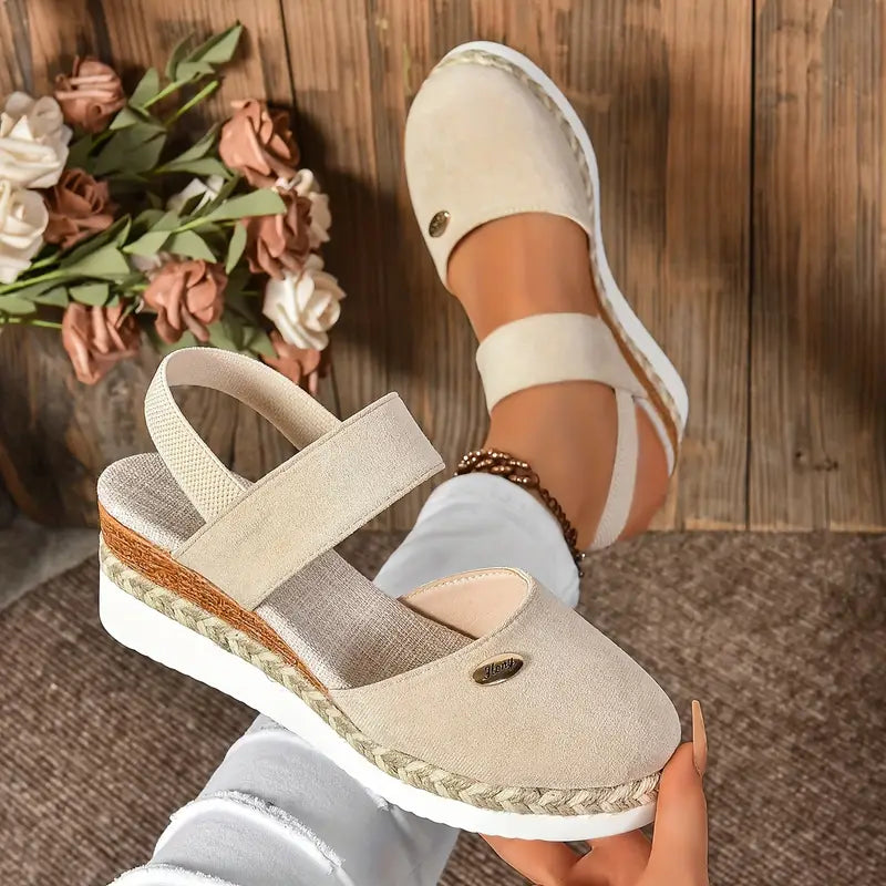 Lioraelle™ - Sandales Orthopédiques avec Plateforme, Ventilées et Décontractées