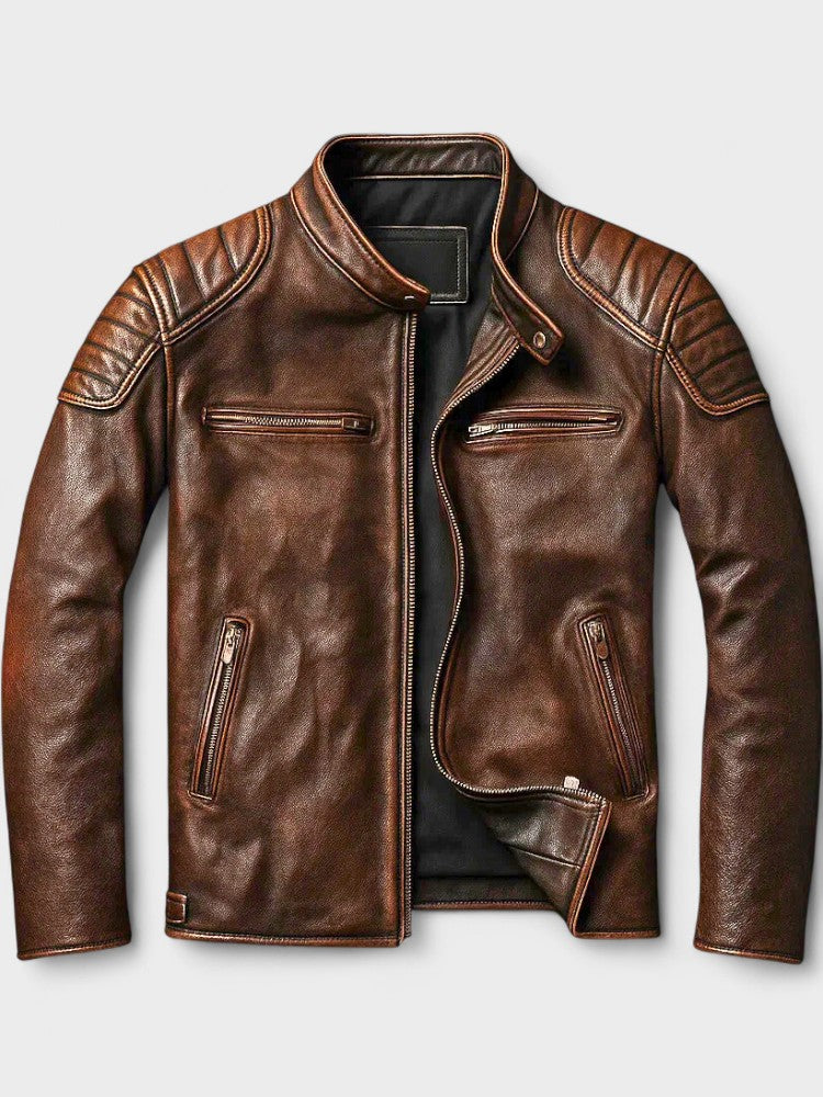 Xavier™ - Blouson Vintage en Cuir Homme