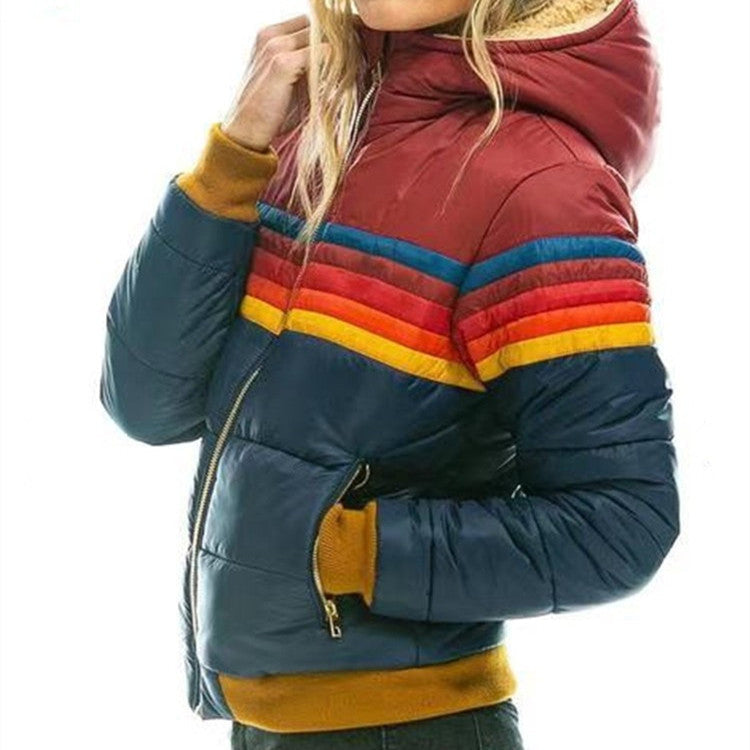 Monique™ - Doudoune Hiver Femme avec Capuche et Poches Oversize