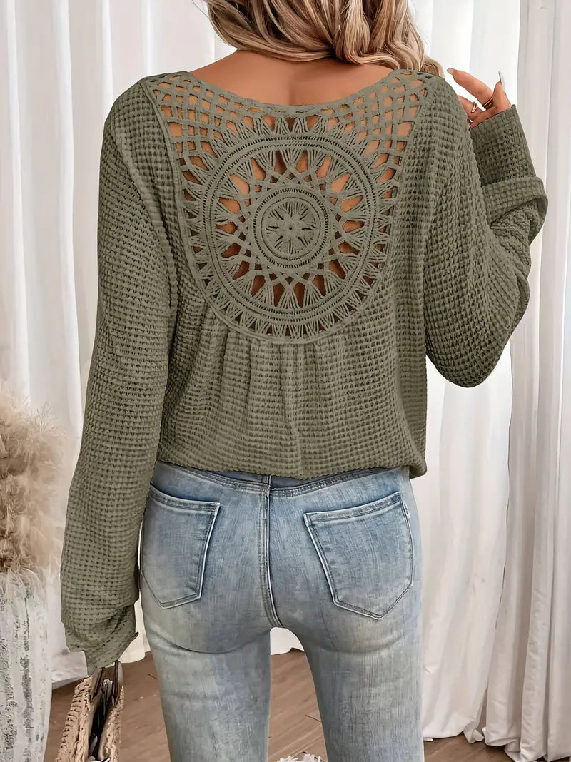 Belen™ - Blouse élégante de style Ibiza avec décolleté en V