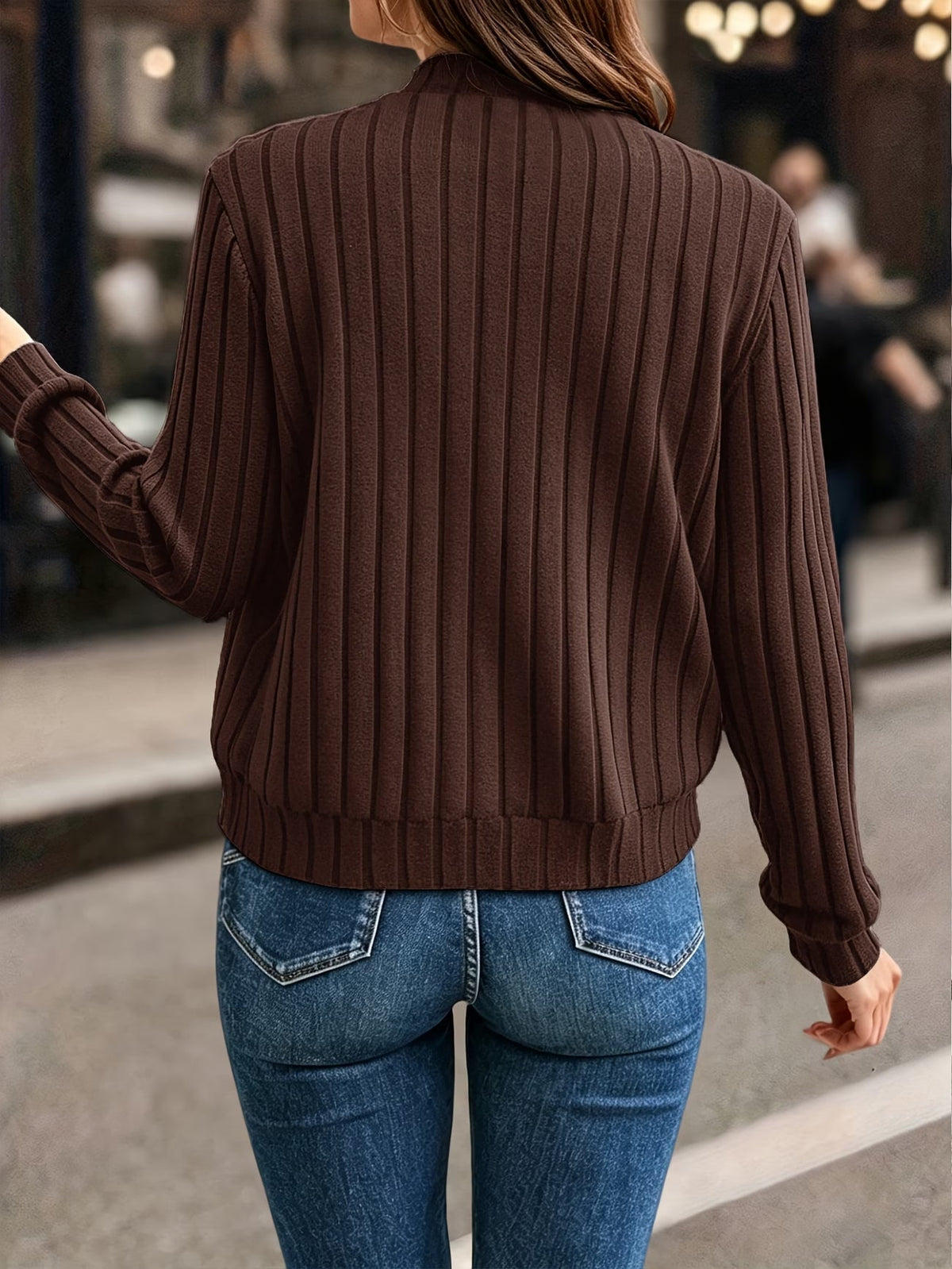 Coby - Veste femme côtelé avec fermeture zippée