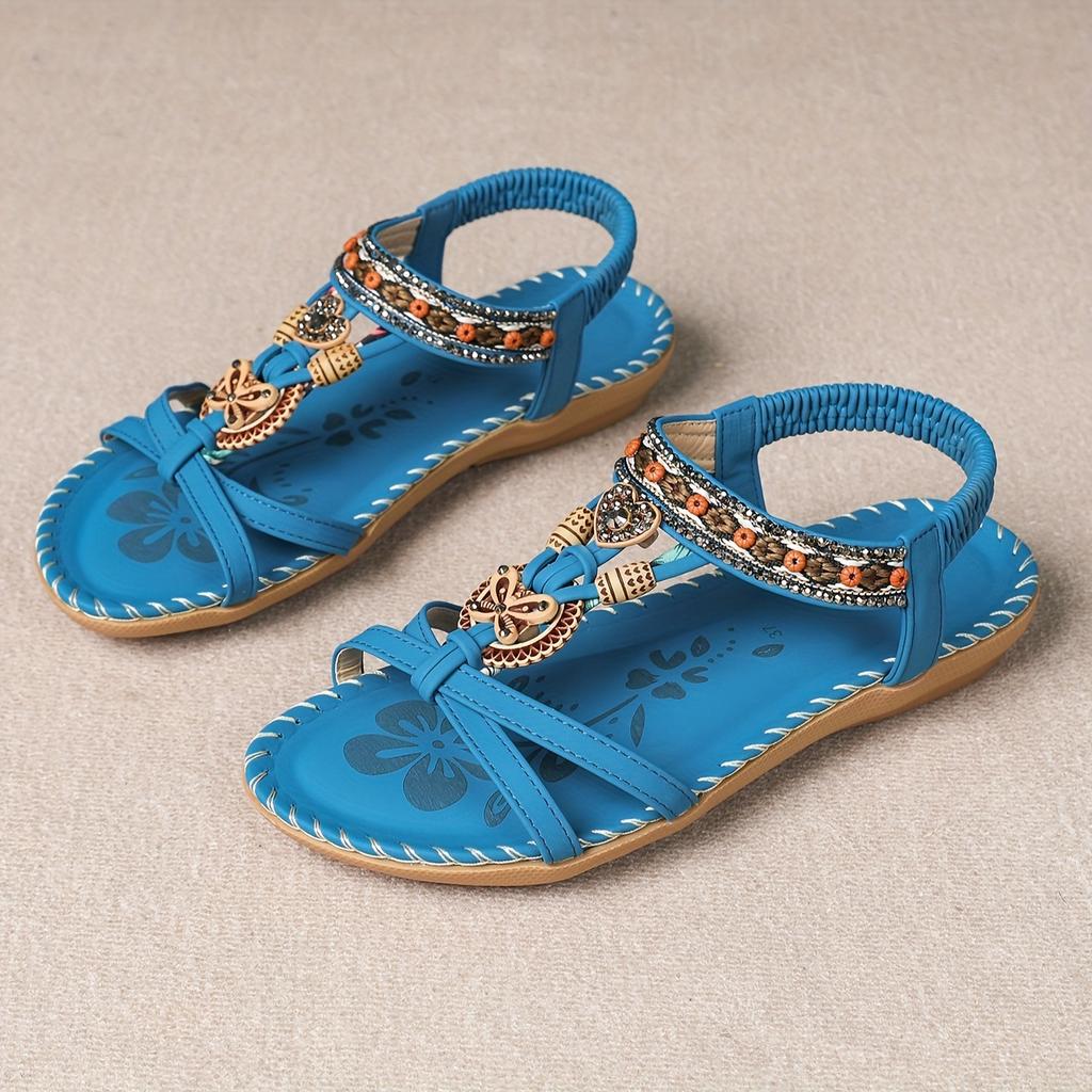 Hovira™ - Sandales Plates Bohèmes Confortables Style Ibiza Chic