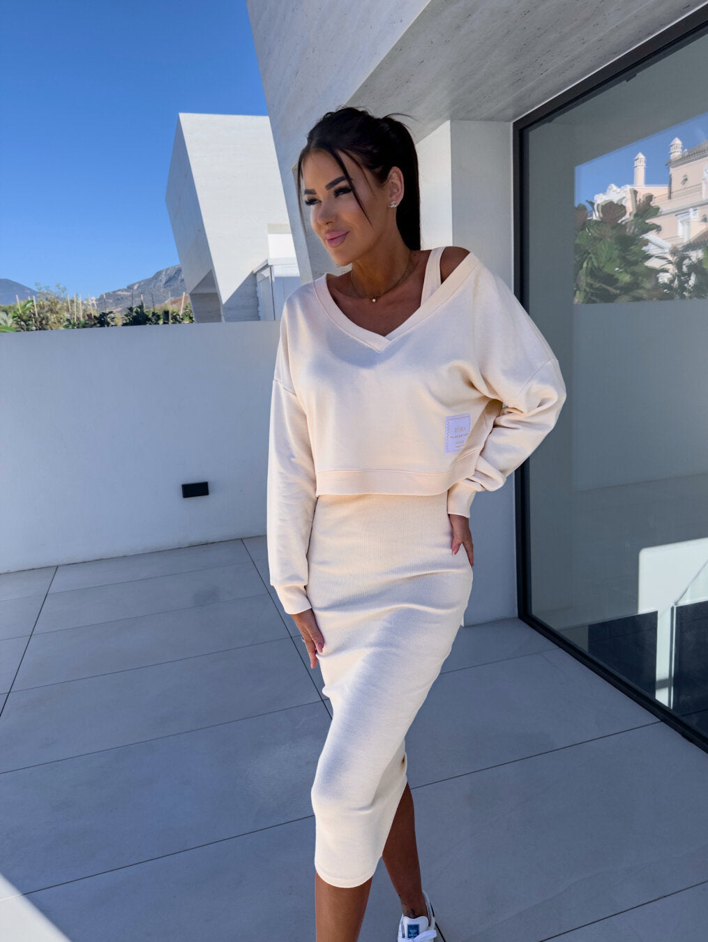 Alexis™ - Ensemble robe sweat décontractée