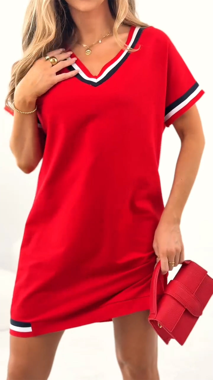 Daelora™ - Robe d'Été Décontractée à Bords Contrastés