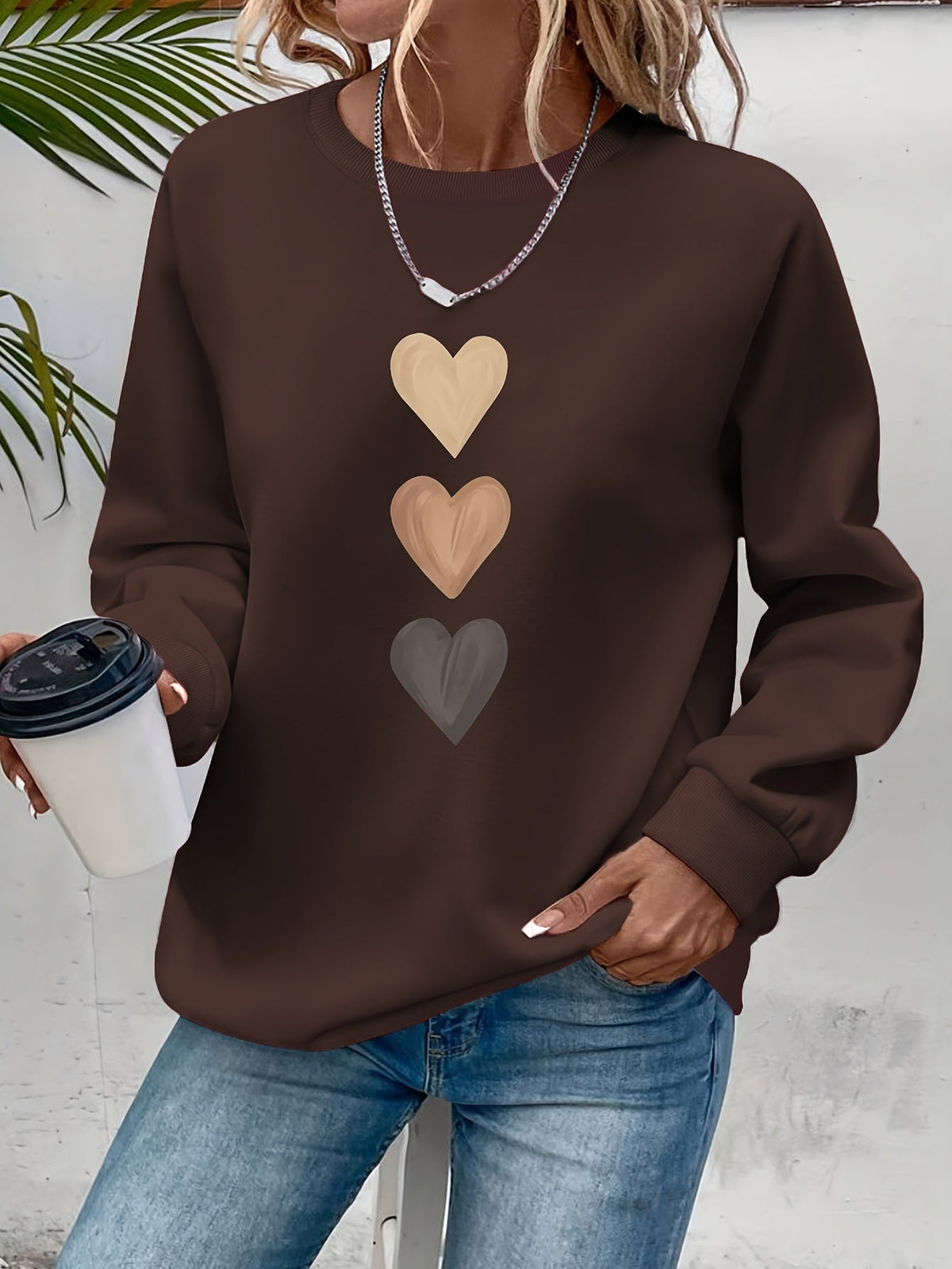 Belviera - Pull Doux à Motif Cœur