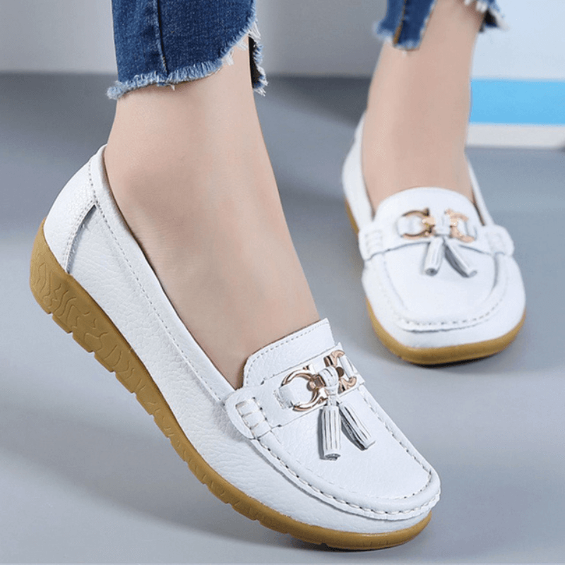 Heliora™ - Mocassins en Cuir Confort Orthopédique – L’Élégance Naturelle à Chaque Pas